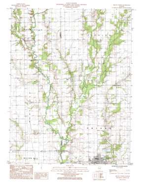 Oblong North topo map