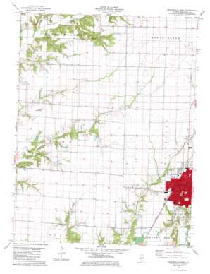 Carlinville West topo map