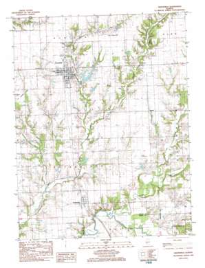 Greenfield topo map
