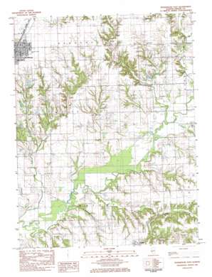 Roodhouse East USGS topographic map 39090d3