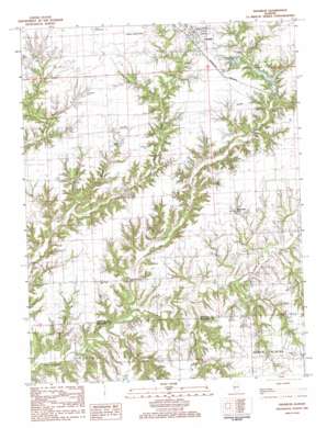 Meredosia USGS topographic map 39090e1