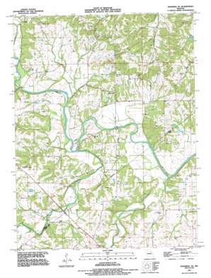 Hannibal SE USGS topographic map 39091e3