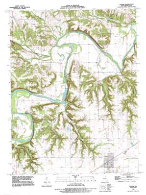 Center USGS topographic map 39091e5