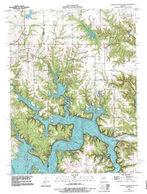 Clarence Cannon Dam USGS topographic map 39091e6