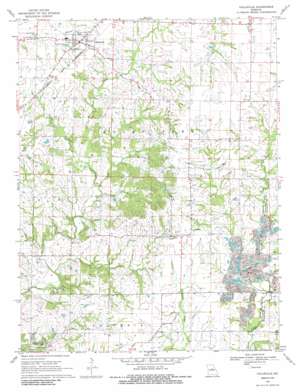 Hallsville USGS topographic map 39092a2