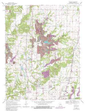 Browns topo map