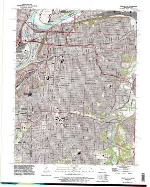Kansas City topo map