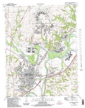Junction City topo map