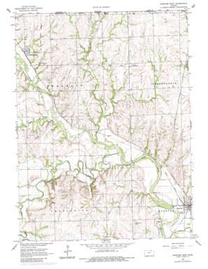Hanover West topo map