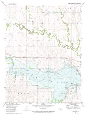 Kirwin Reservoir topo map