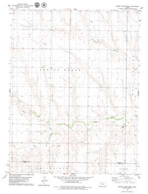 Midway Draw West topo map