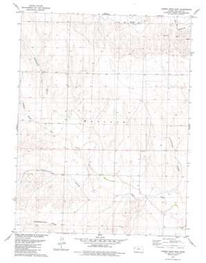 Harris Draw East topo map