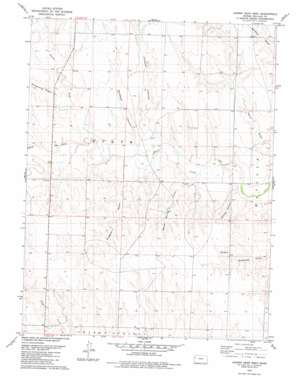 Harris Draw West topo map