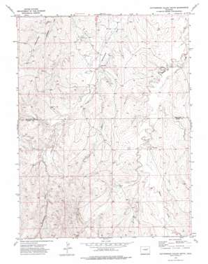 Cottonwood Valley South topo map