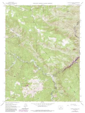 Platte Canyon topo map
