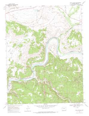 Ruby Canyon USGS topographic map 39108b8