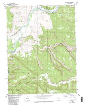Westwater topo map