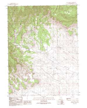Calf Canyon topo map