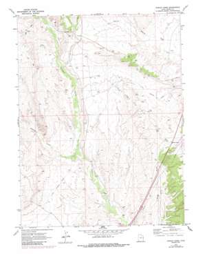 Harley Dome topo map