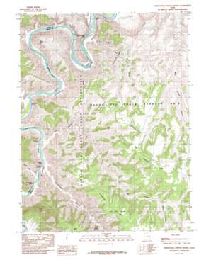 Firewater Canyon North topo map