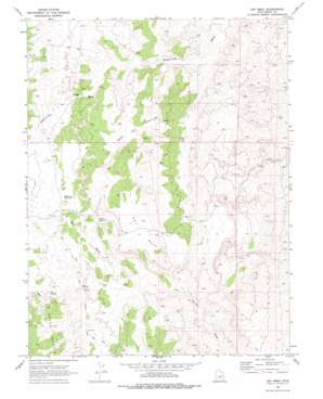 Dry Mesa topo map