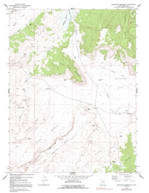 Buckhorn Reservoir topo map