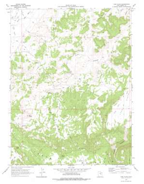 Cow Flats topo map