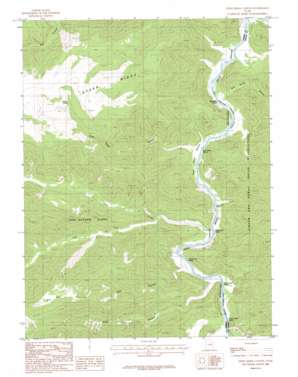 Steer Ridge Canyon USGS topographic map 39110e1