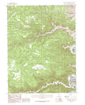 Cedar Ridge Canyon topo map
