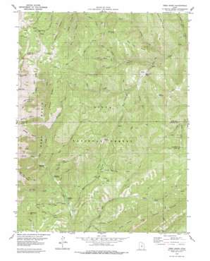 Nebo Basin topo map
