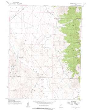 Coyote Springs topo map
