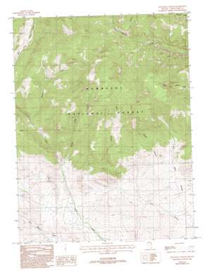 Old Mans Canyon topo map