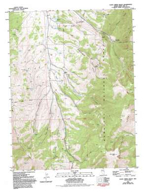 Cleve Creek Baldy topo map