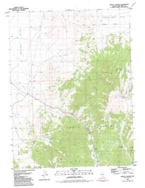 Tippett Canyon USGS topographic map 39114g2