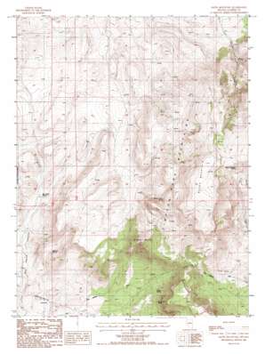 Bates Mountain topo map