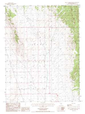 West Of Whistler Mountain topo map