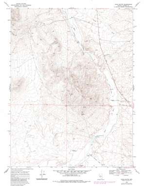 Vigus Butte topo map
