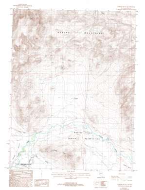 Parker Butte topo map