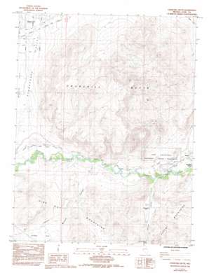 Churchill Butte topo map