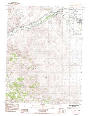 Fernley West topo map