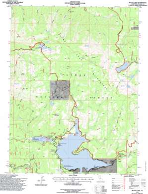 Bucks Lake topo map
