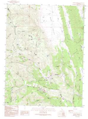 Wilbur Springs topo map