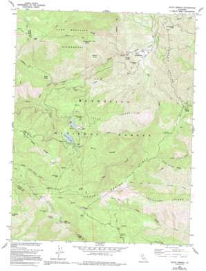 Fouts Springs topo map