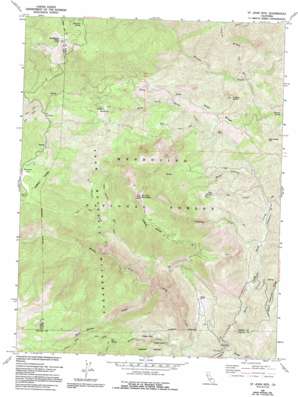 Saint John Mountain USGS topographic map 39122d6