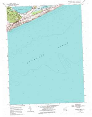 Napeague Beach USGS topographic map 40072h1