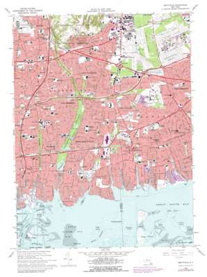 Amityville USGS topographic map 40073f4