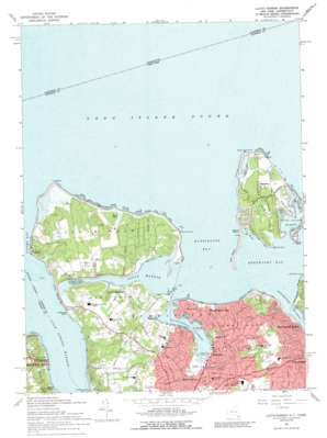 Lloyd Harbor USGS topographic map 40073h4