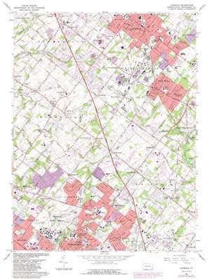 Lansdale topo map