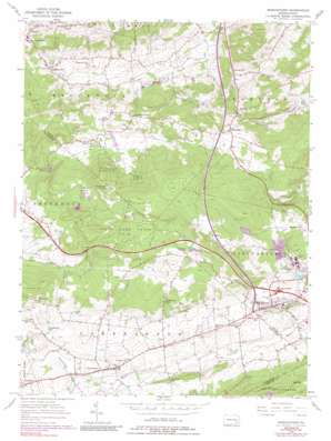 Morgantown USGS topographic map 40075b8