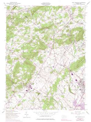 East Greenville topo map